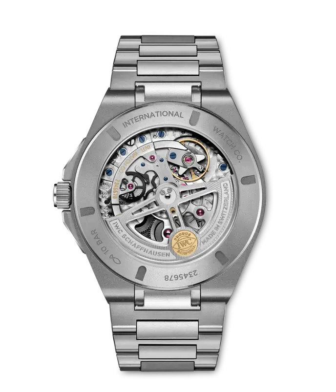 Back View IWC Ingenieur Perpetual Calendar 41 Watch.
