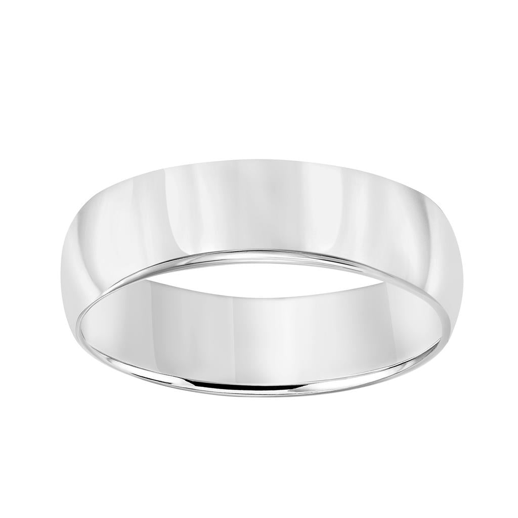 Low Dome Plain Wedding Band 7MM