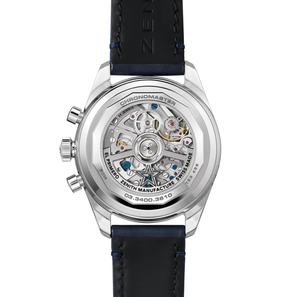 Zenith Chronomaster Original Triple Calendar Lapis Lazuli 38mm 03.3400.3610/51.C910 caseback