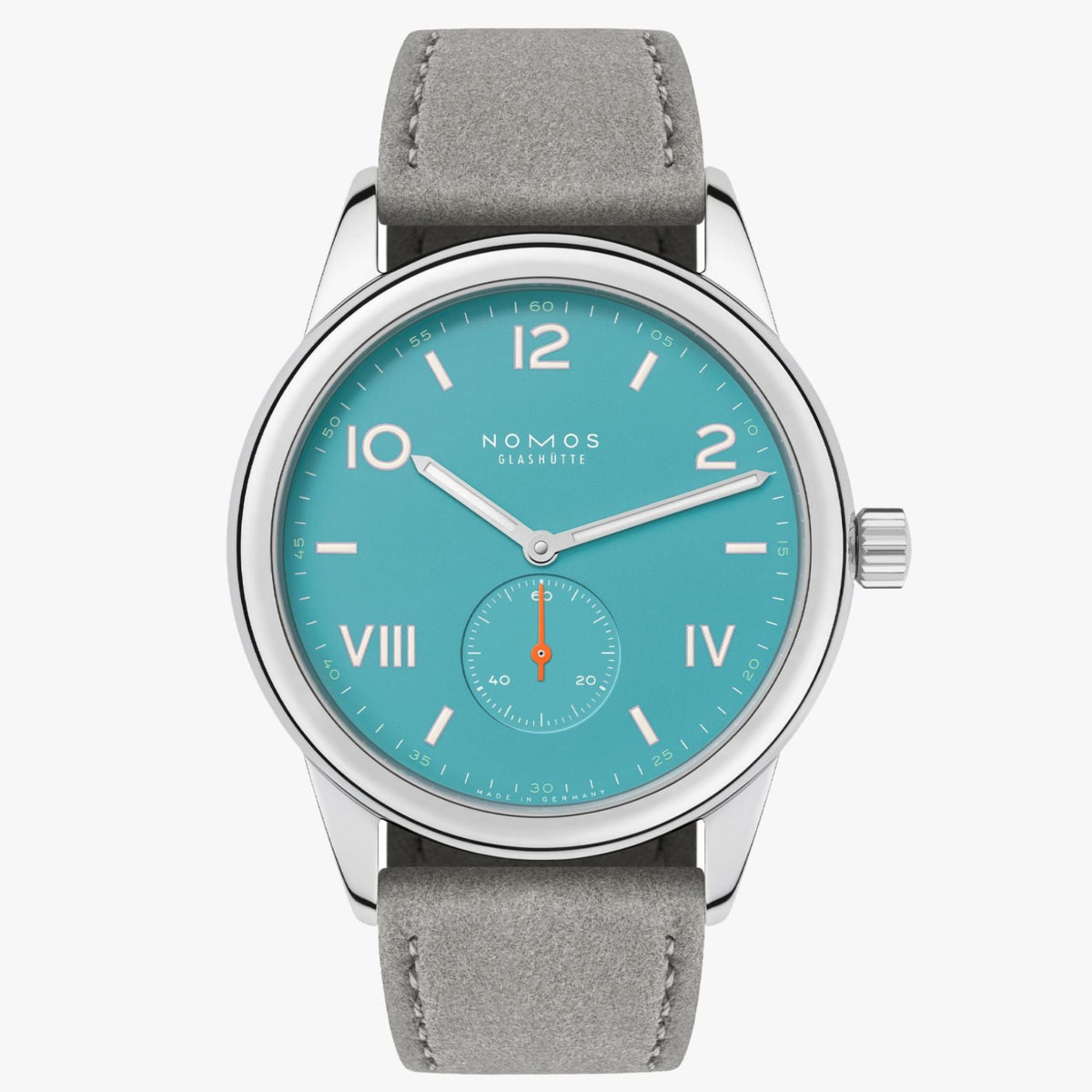 NOMOS Glashütte Club Campus 38 Endless Blue Manual Wind 38.5mm 724 front view