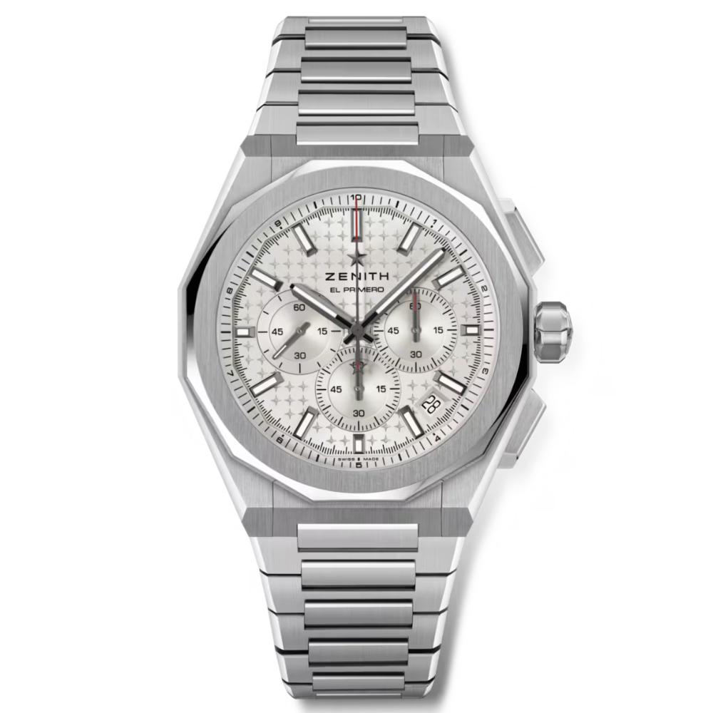 Zenith Defy Skyline Chronograph Silver White 42mm 03.9500.3600/01.I001 front view