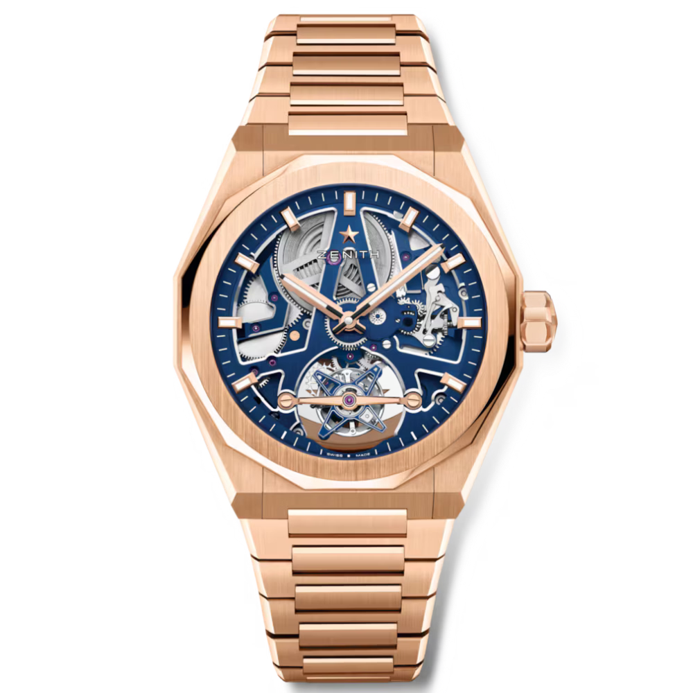 Zenith Limited Edition Defy Skyline Tourbillion Rose Gold 41mm 18.9300.3630/78.I001 front view