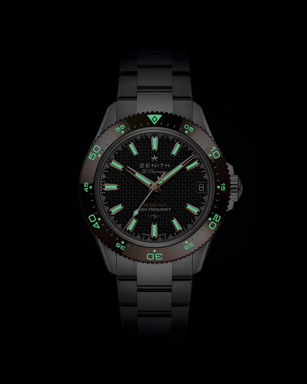 Zenith Chronomaster Solo Sport Brown 40mm 03.5001.3620/72.M5000 luminous