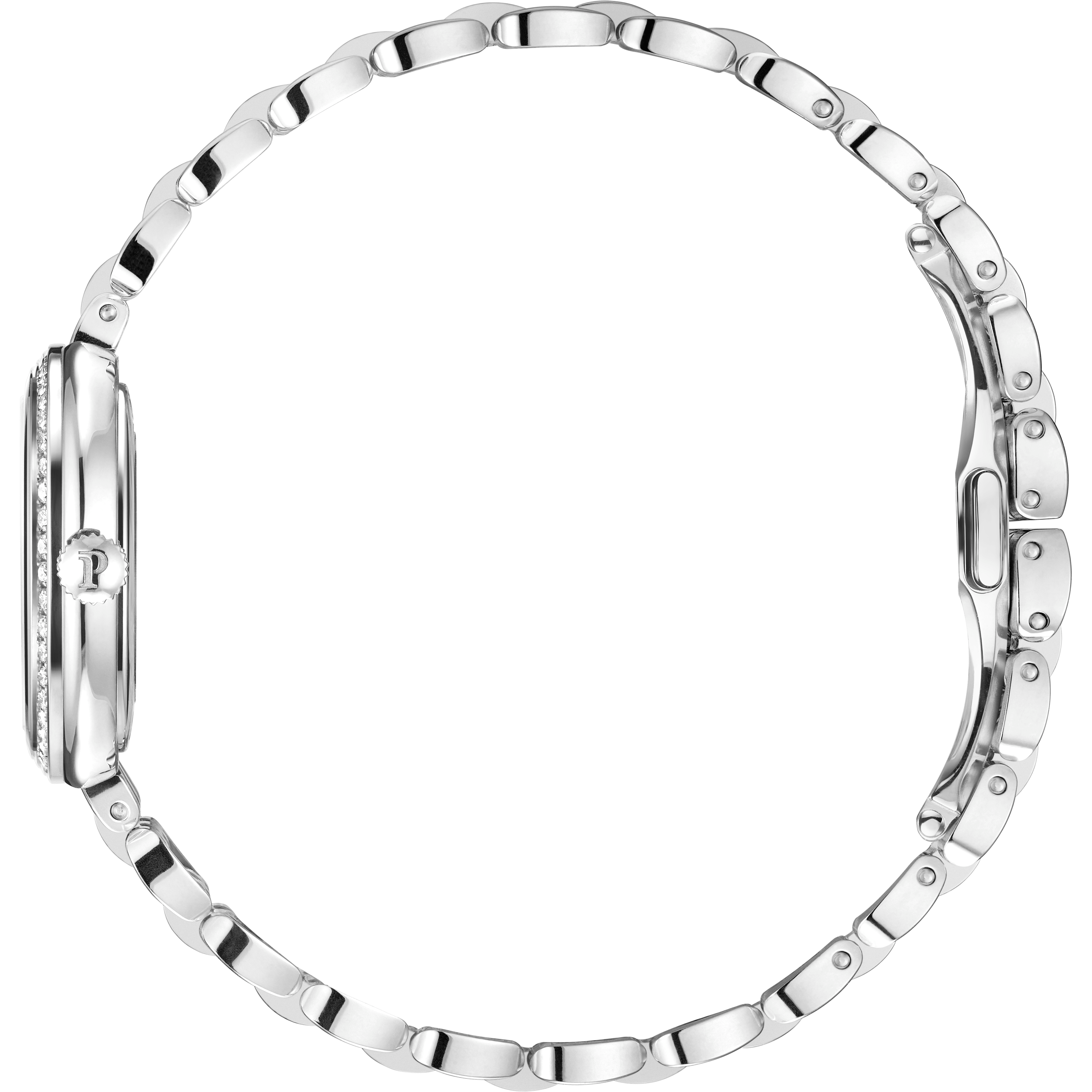 Side angle of Piaget G0A50300 Sixtie Steel with Diamond 29mm Quartz Watch