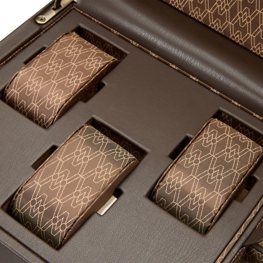 Inside View of Wolf 1834 Earth Double Watch Winder 190406