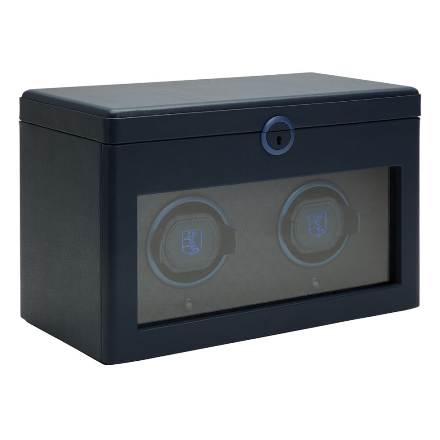Side View of Wolf 1834 Earth Double Watch Winder 190417