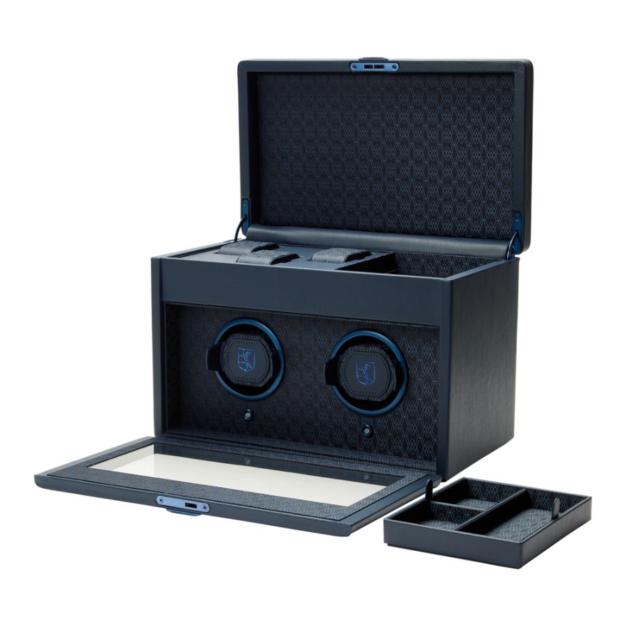 All Front View of Wolf 1834 Earth Double Watch Winder 190417