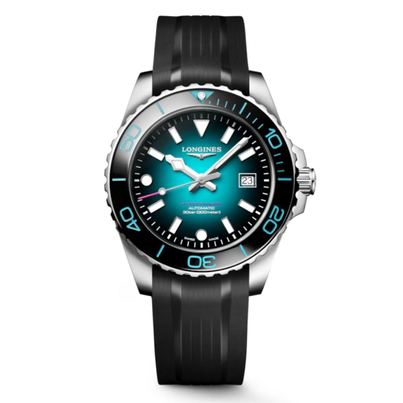 Front View Of Longines Hydroconquest 2026 Commonwealth Games Limited Edition 42mm.