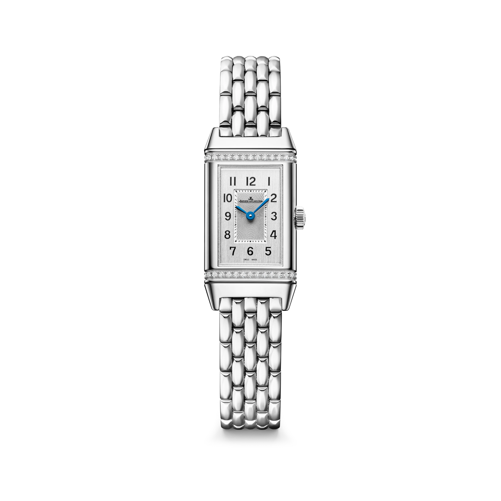 front view of Jaeger-LeCoultre Reverso Classic Monoface Origin Steel Quartz 32.5 x 16.3mm Q3878160