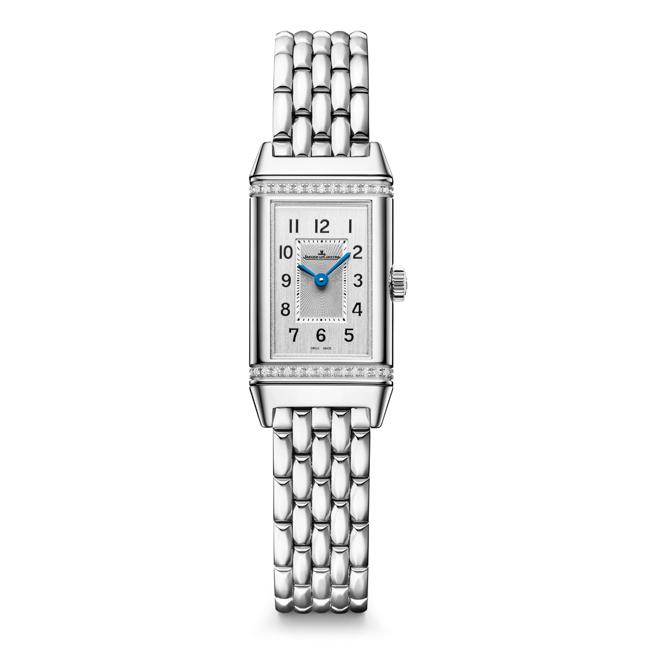 front view of Jaeger-LeCoultre Reverso Classic Monoface Origin Steel Quartz 32.5 x 16.3mm Q3878160