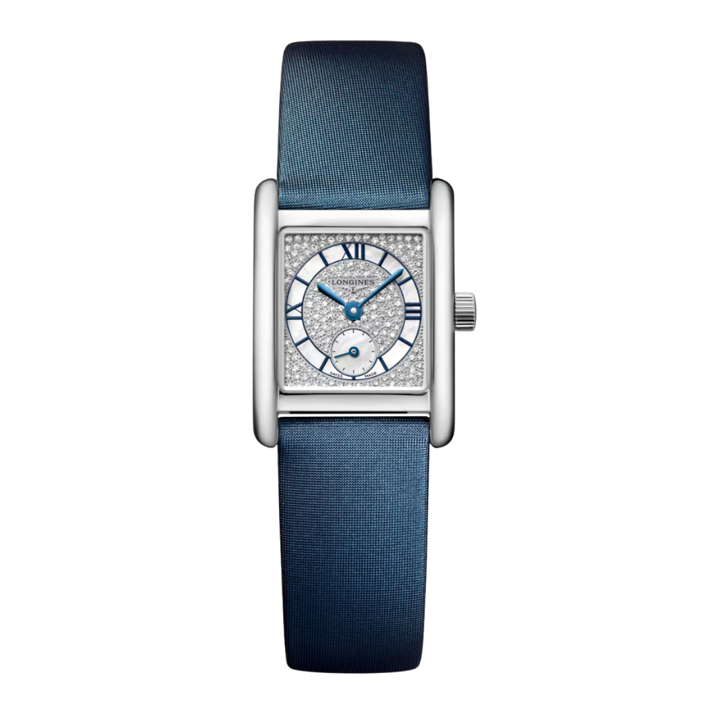 Direct front view of LONGINES MINI DOLCEVITA L52004872