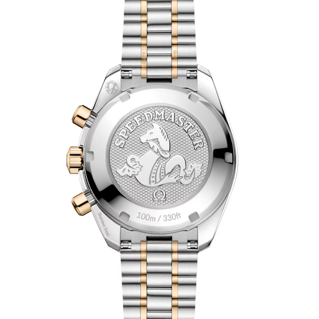 Back view of Omega Speedmaster 38mm 32420385002001