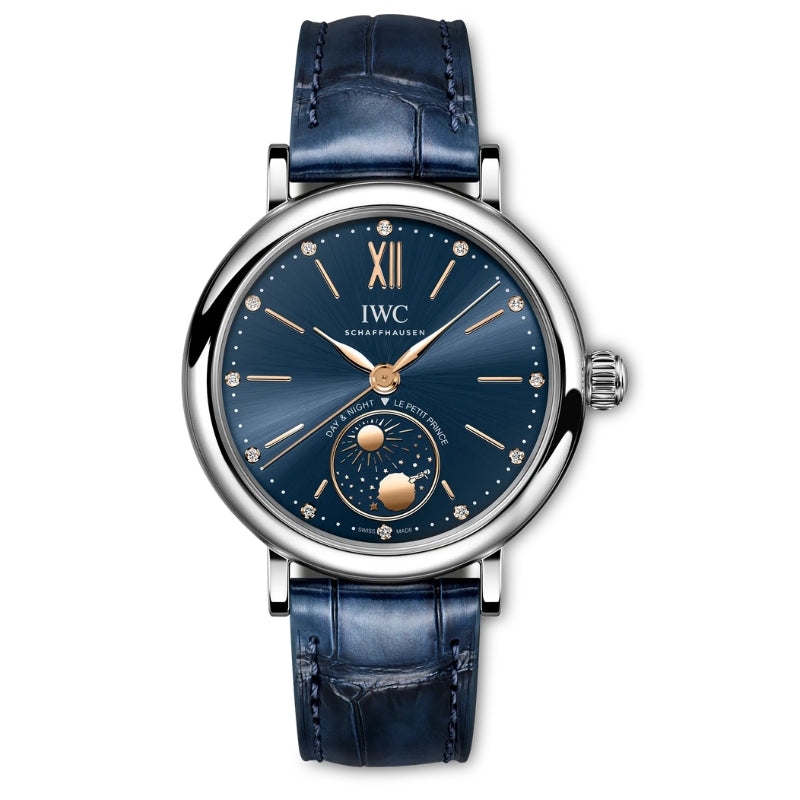 Front View Of IWC Portofino Automatic Day & Night 34 Le Petit Prince.