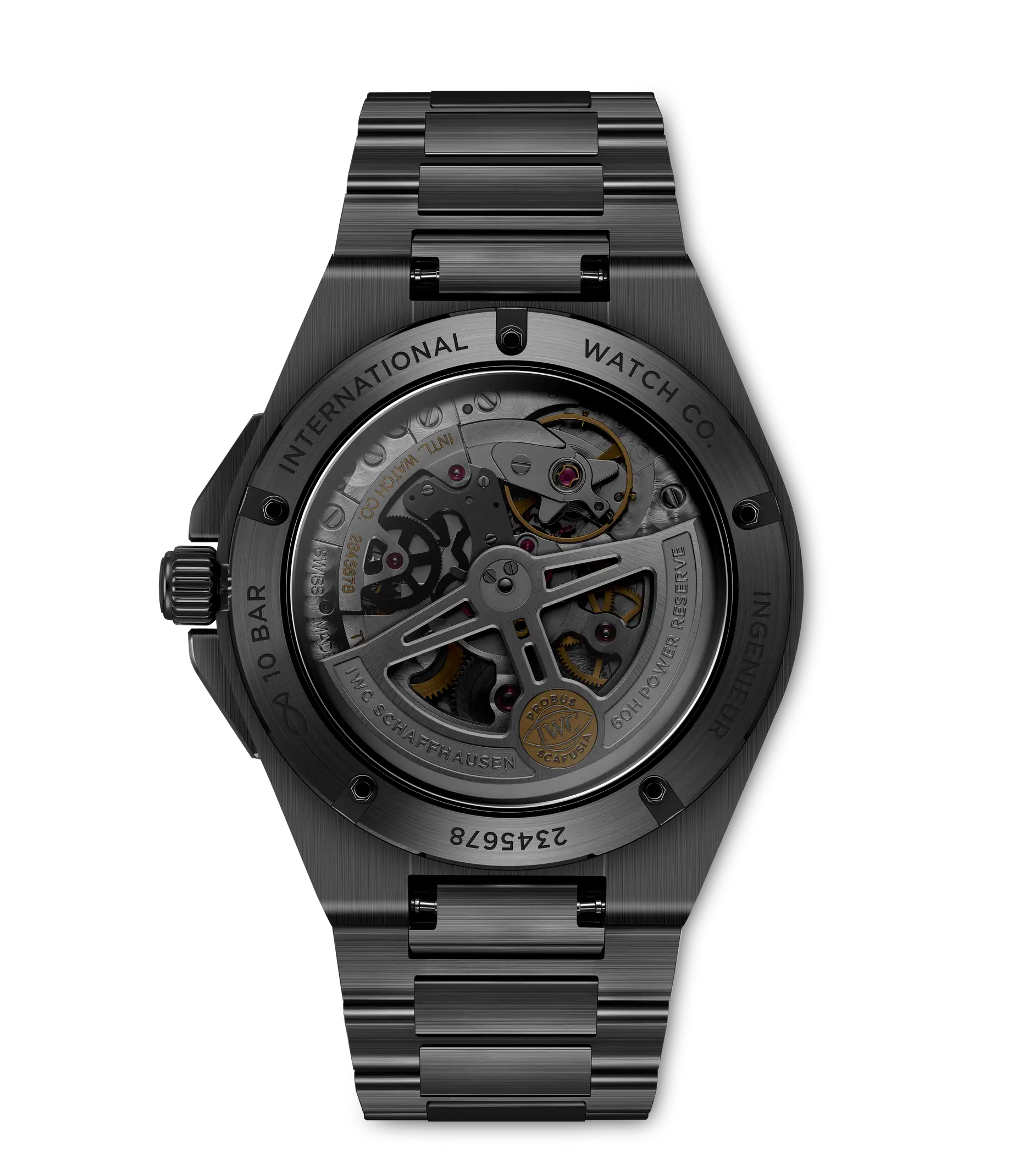 Back View Of IWC Ingenieur Automatic 42 Watch.