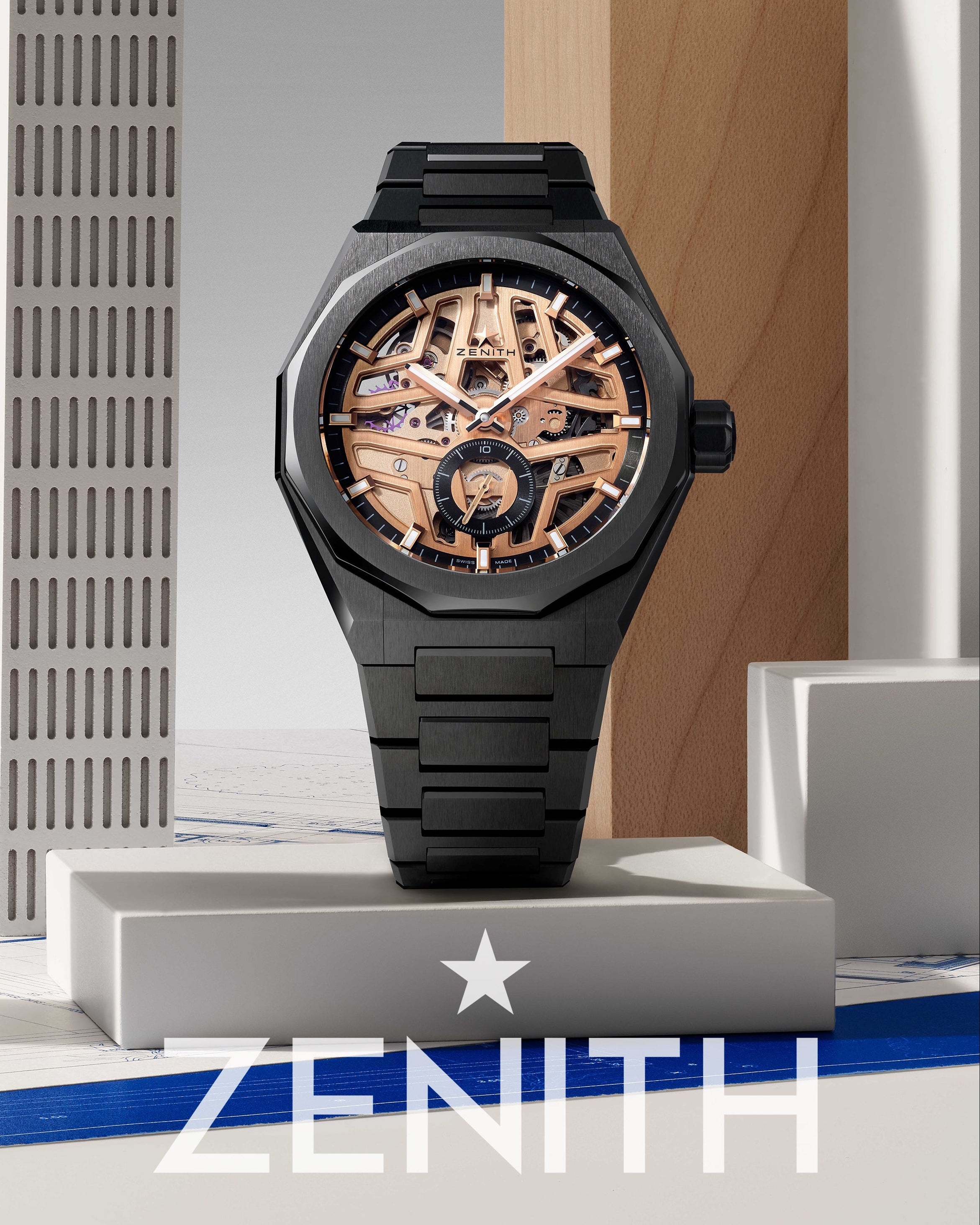Zenith Defy Skyline Skeleton Black 41mm Watch 49.9300.3620/07.I001