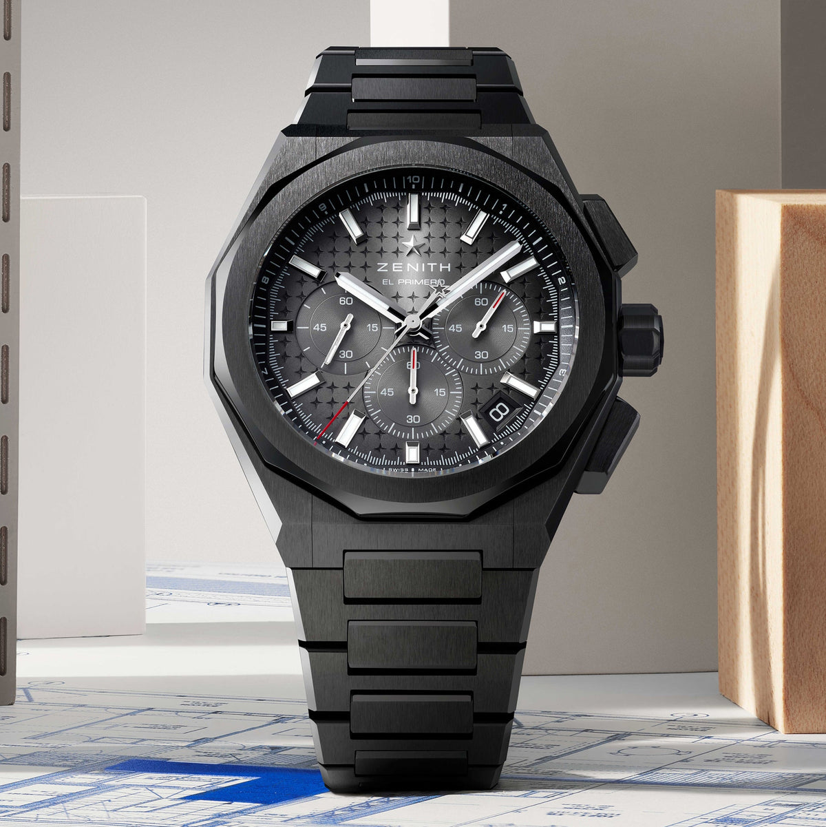 Zenith Defy Skyline Chronograph Black Ceramic 42mm 49.9500.3600/21.I001 product shot