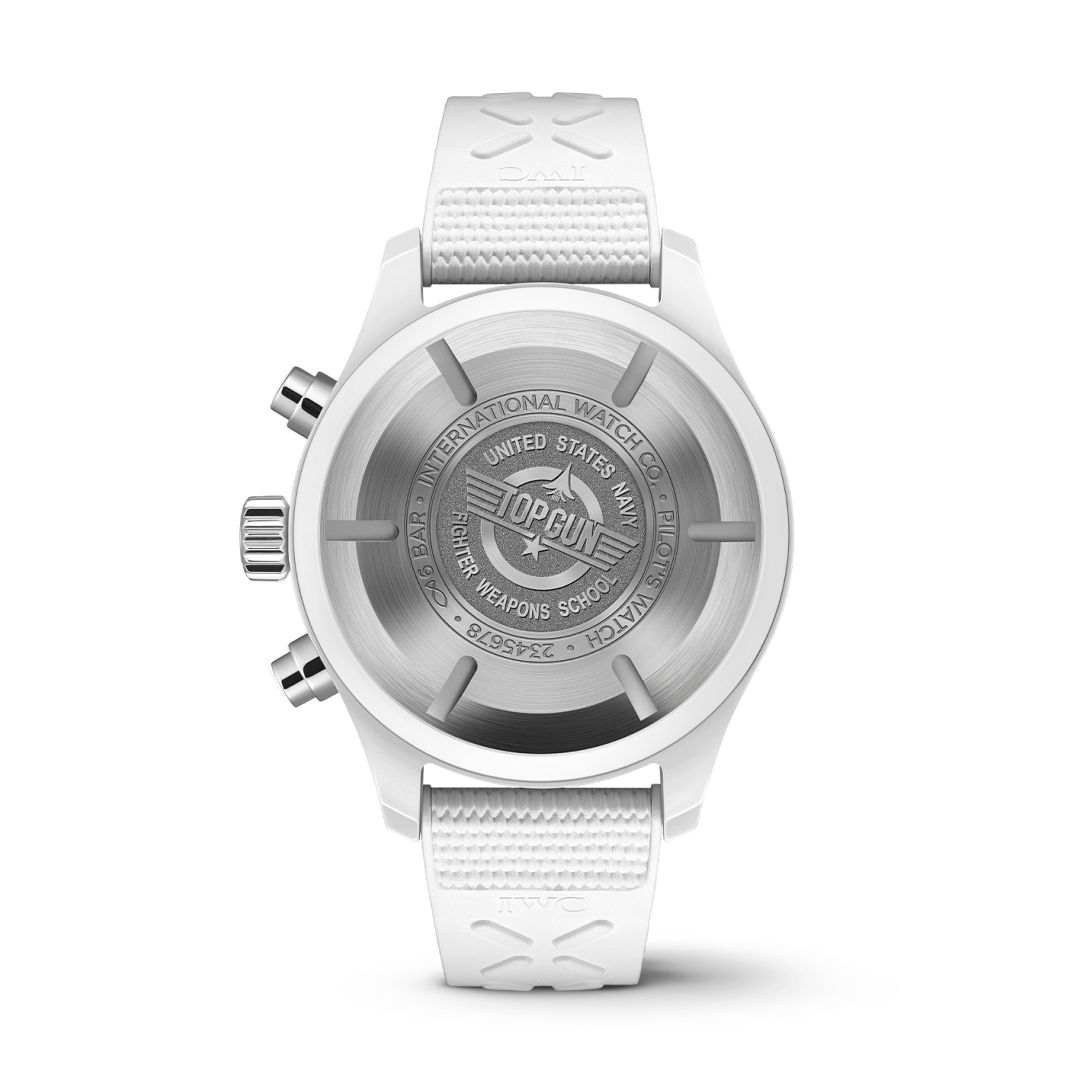 IWC Pilot Watch Chronograph Lake Tahoe Top Gun caseback