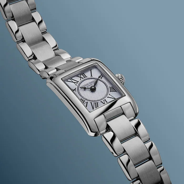 Frederique Constant Classics Carree Light Blue 30mm FC200LBMC26B product shot