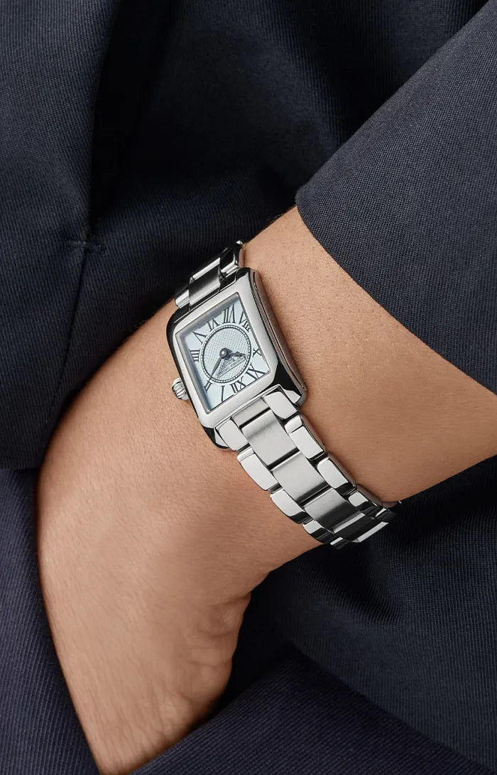 Frederique Constant Classics Carree Light Blue 30mm FC200LBMC26B product shot 2