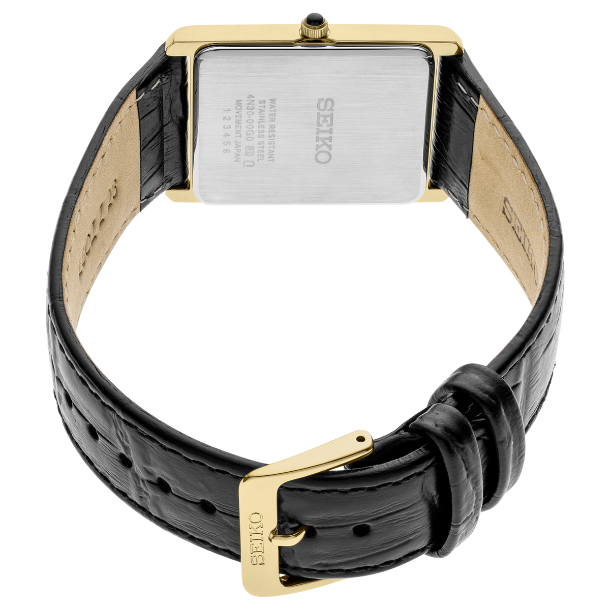 Seiko Essentials Quartz Gold-Tone 27.2x39mm SWR104 Back Side View