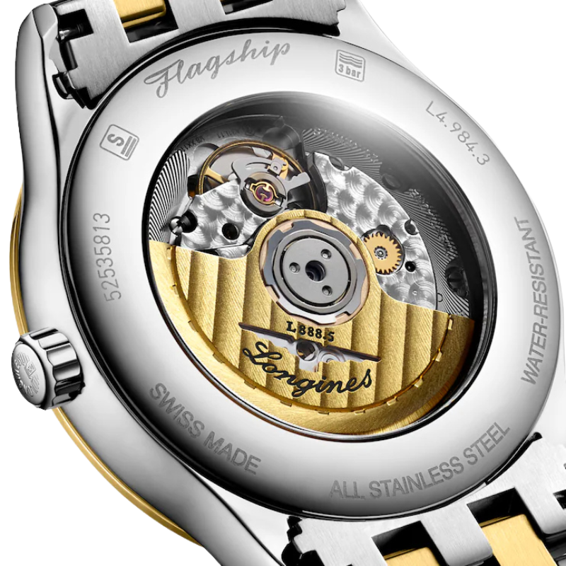 Back Side Close View Of Longines Flagship Classic 40mm.