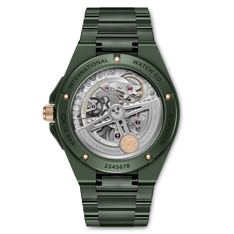 Back View Of IWC Ingenieur Automatic 42 Watch.