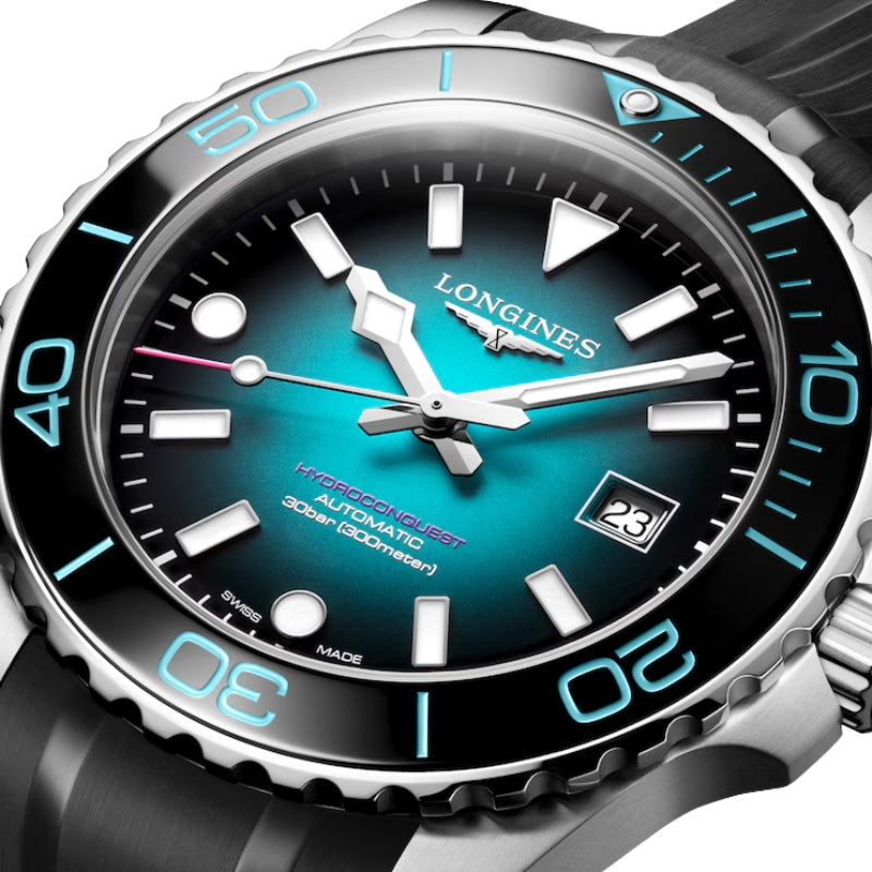Dial View Of Longines Hydroconquest 2026 Commonwealth Games Limited Edition 42mm.