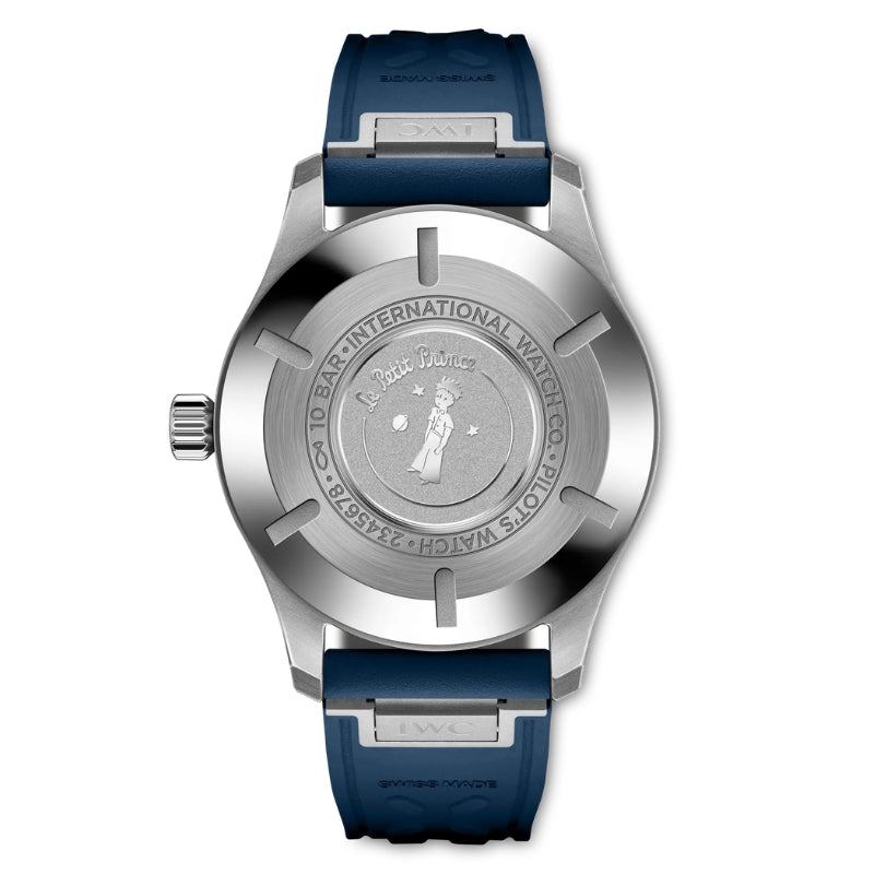 Back View Of IWC Pilot's Mark XX Le Petit Prince Watch.