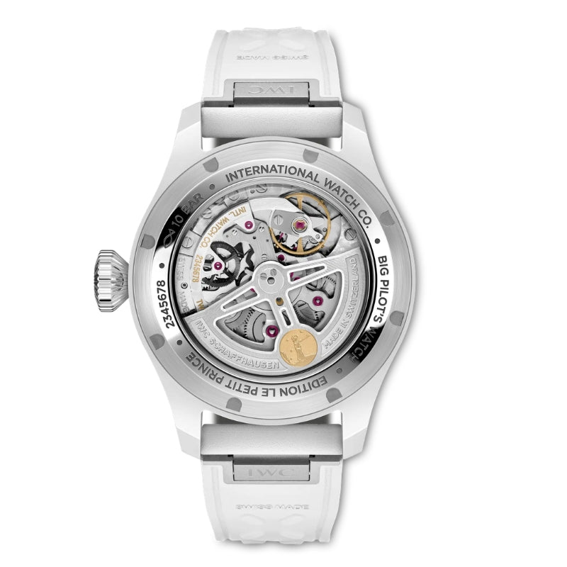 Back View Of Big Pilot's Perpetual Calendar ProSet Le Petit Prince Watch.