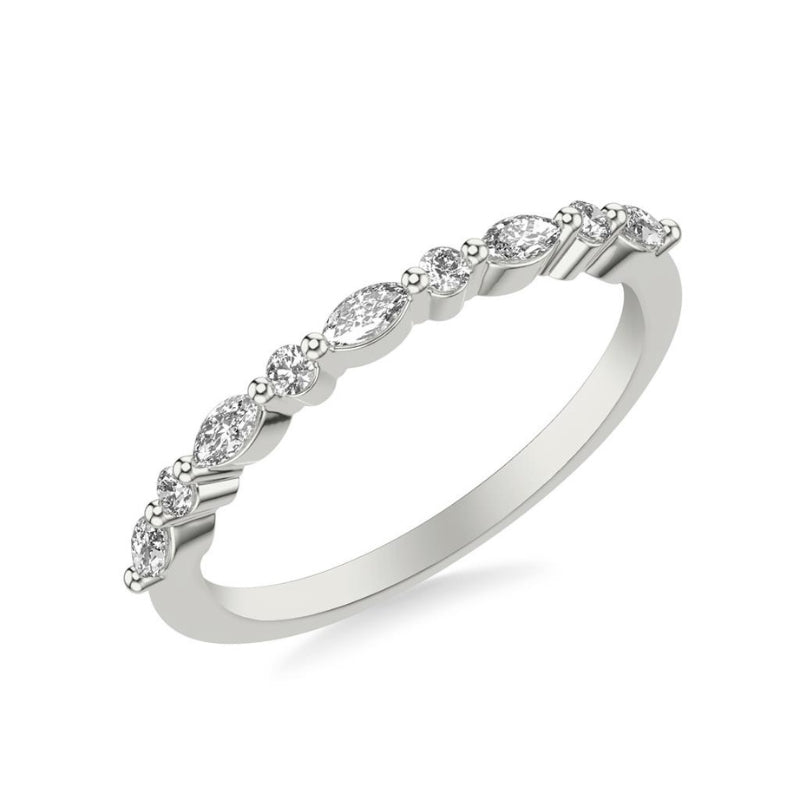 Tilted View Stackable Anniversary Band