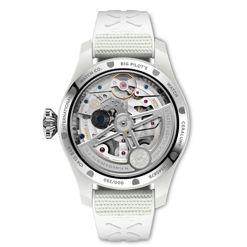 Back View Of IWC Big Pilot's Watch Perpetual Calendar Ceralume.