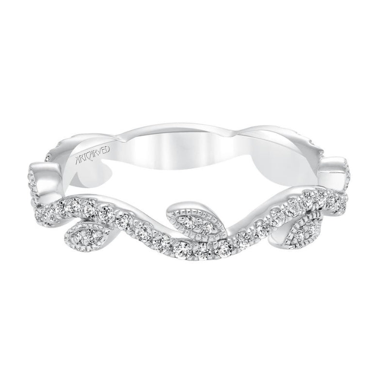 Front View Of Contemporary Stackable Fashion Anniversary Band