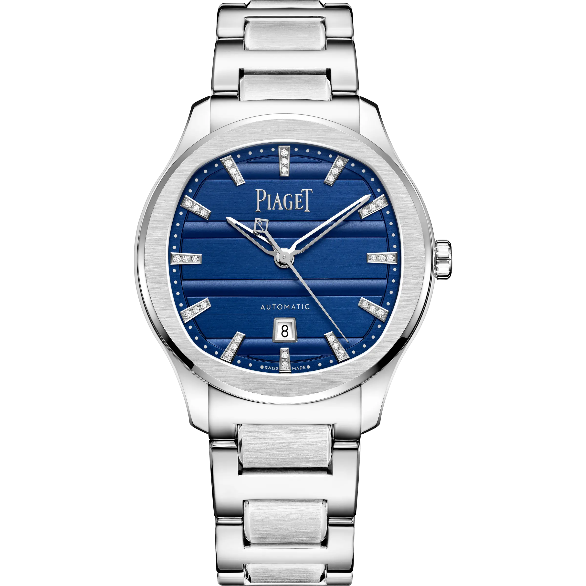 Front View Of Piaget Polo Signature Date Watch.