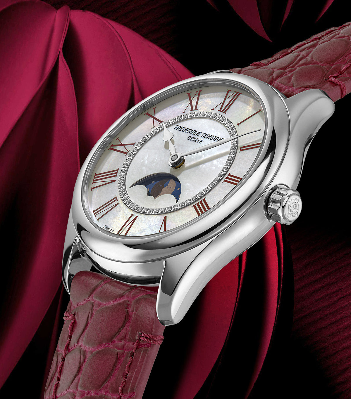 Frederique Constant Classics Elegance Luna White Mother of Pearl 36 mm FC331MPWRD3B6 product shot