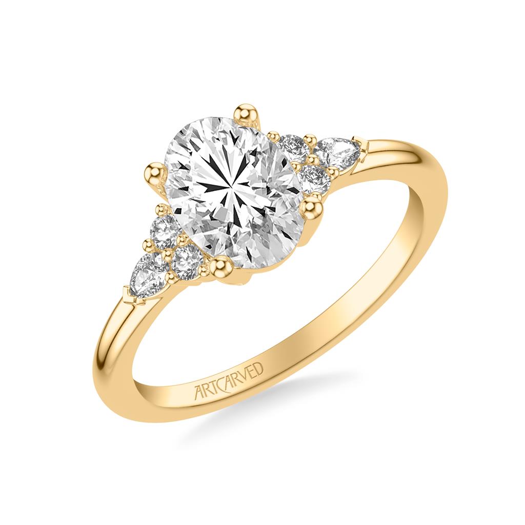 Front Side View of Classic Engagement Ring 31-V1057-E