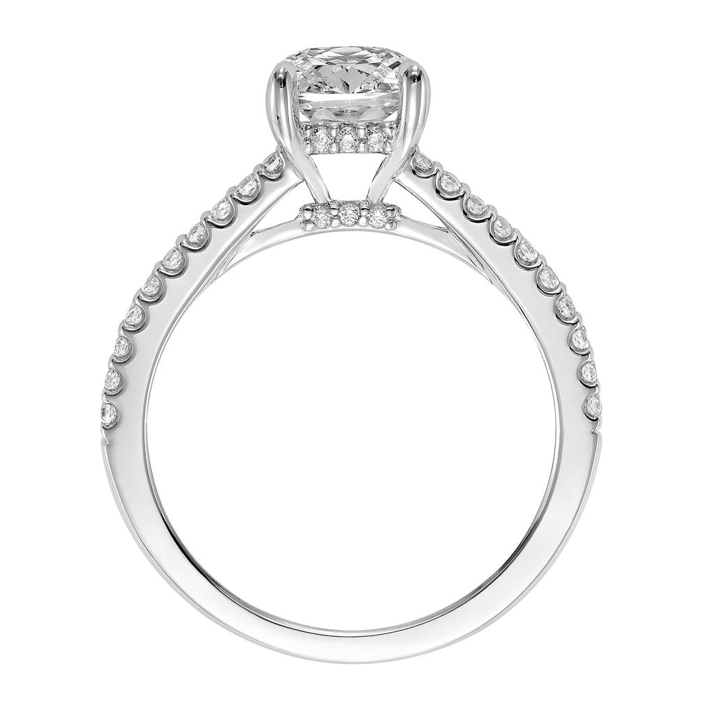 Side View of Classic Diamond Engagement Ring 31-V574-E