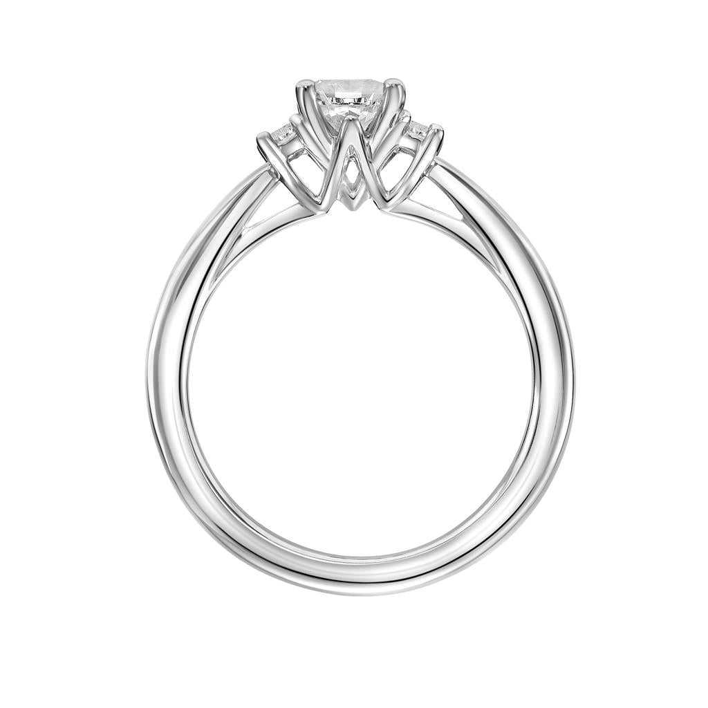Side View of Classic 3-Stone Engagement Ring 31-V869-E