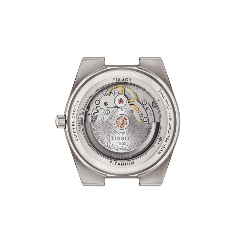 Titanium case with open caseback