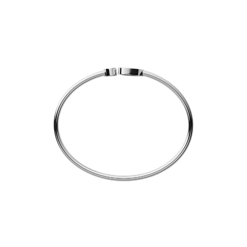 Chopard Happy Hearts Bangle, ethical white gold, diamonds, mother-of-pearl 85A074-1310