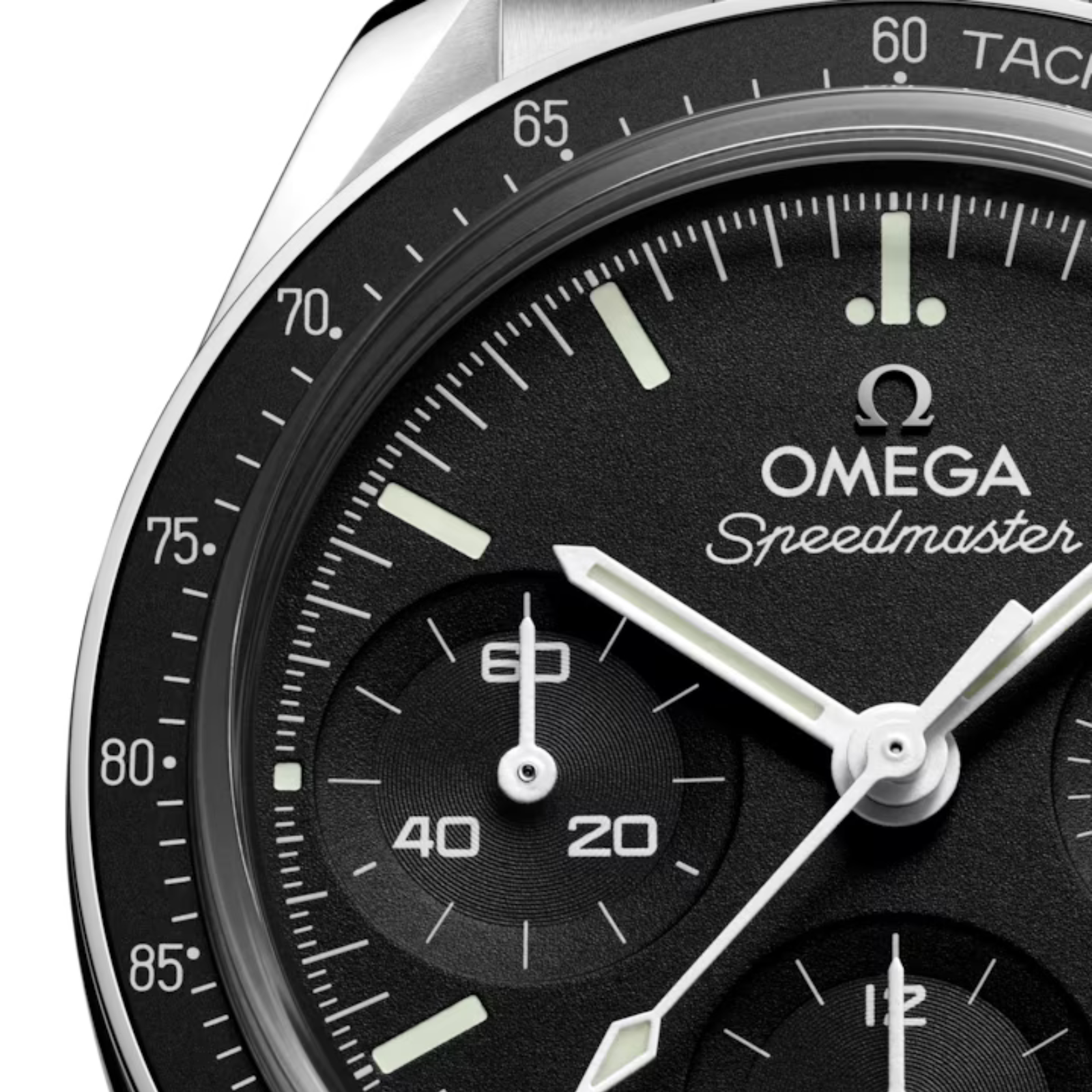 Close Dial View of Omega Speedmaster 38mm 32430385001002
