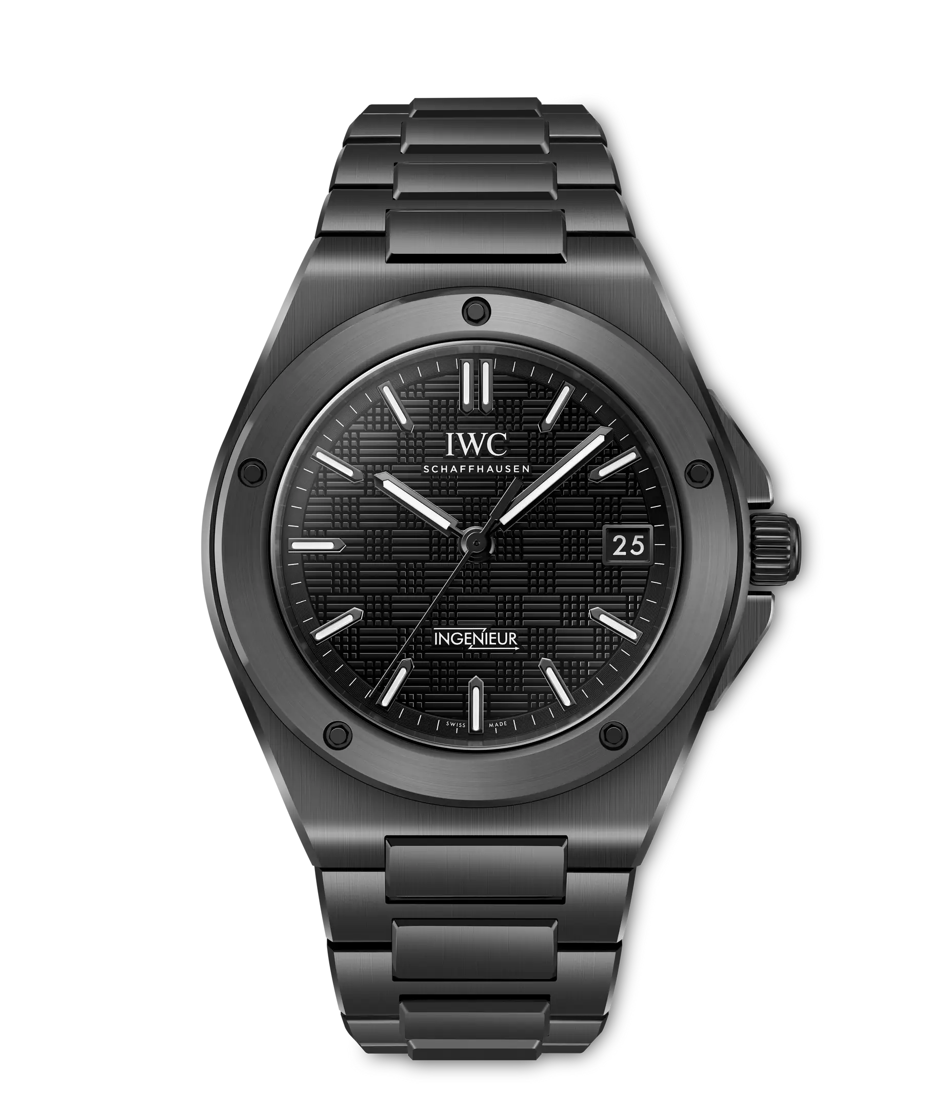 Front View Of IWC Ingenieur Automatic 42 Watch.