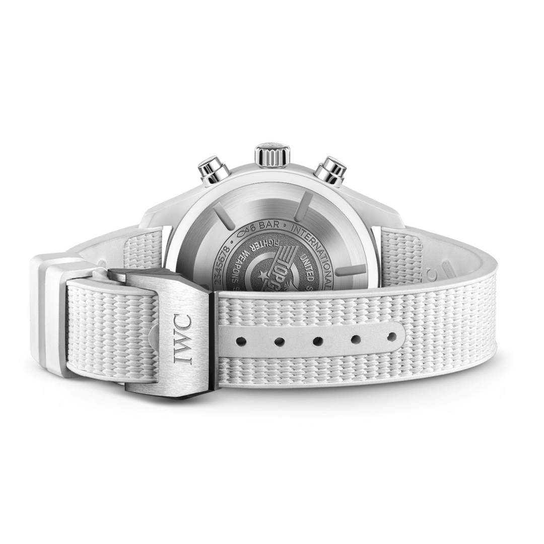 IWC Pilot Watch Chronograph Lake Tahoe Top Gun strap