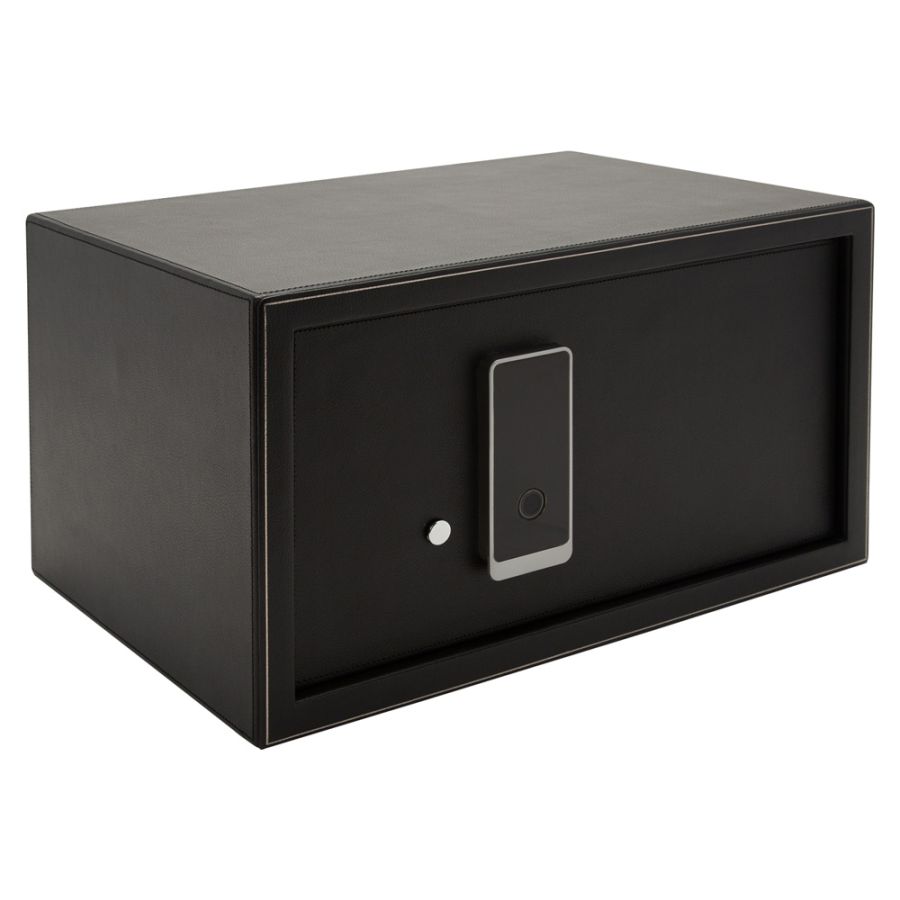 Side view of Wolf 1834 The Den 4 Piece Watch Winder Safe 430402