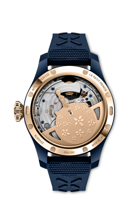 Back View of IWC Big Pilot’s Watch Perpetual Calendar Tourbillon Le Petit Prince IW504901