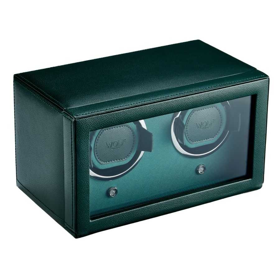 Side View of Wolf 1834 Cub Double Watch Winder with Cover 461241