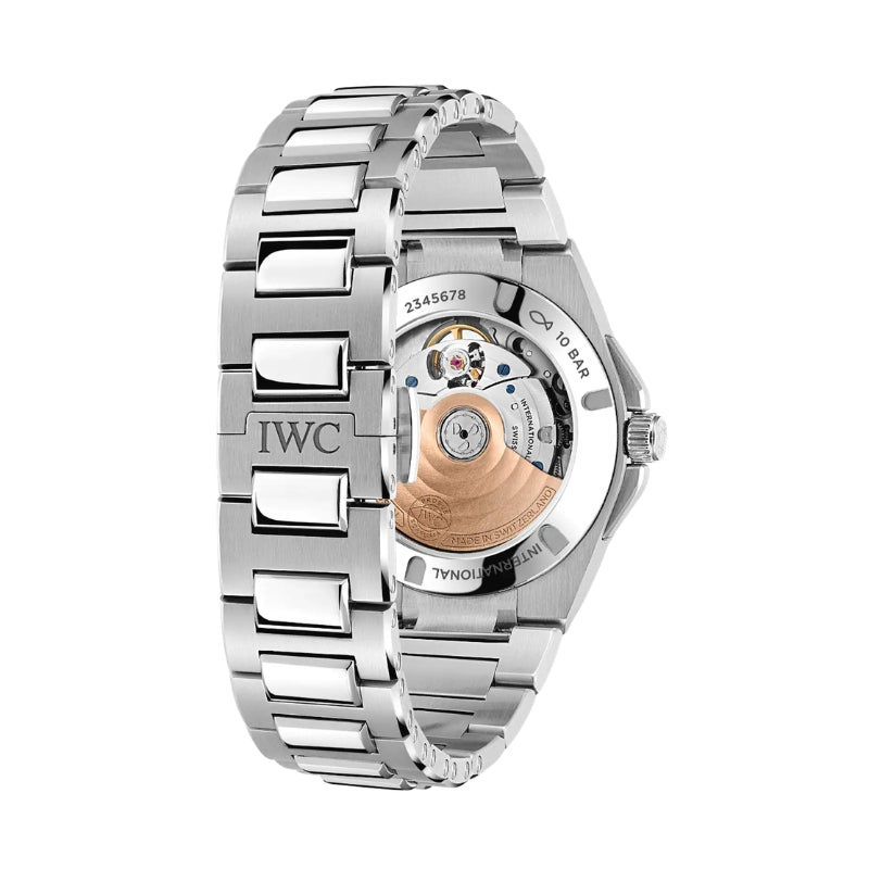 Back View Of IWC Ingenieur Automatic 35 Watch With Straps.