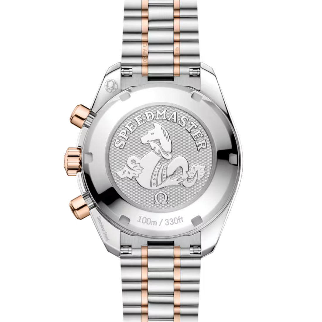 Back view of Omega Speedmaster 38mm 32420385002002
