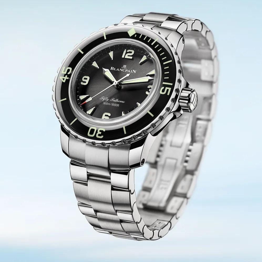 Blancpain Fifty Fathoms Steel Black 38mm promo shot
