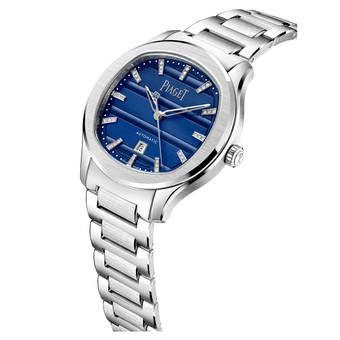 Side View Of Piaget Polo Signature Date Watch.