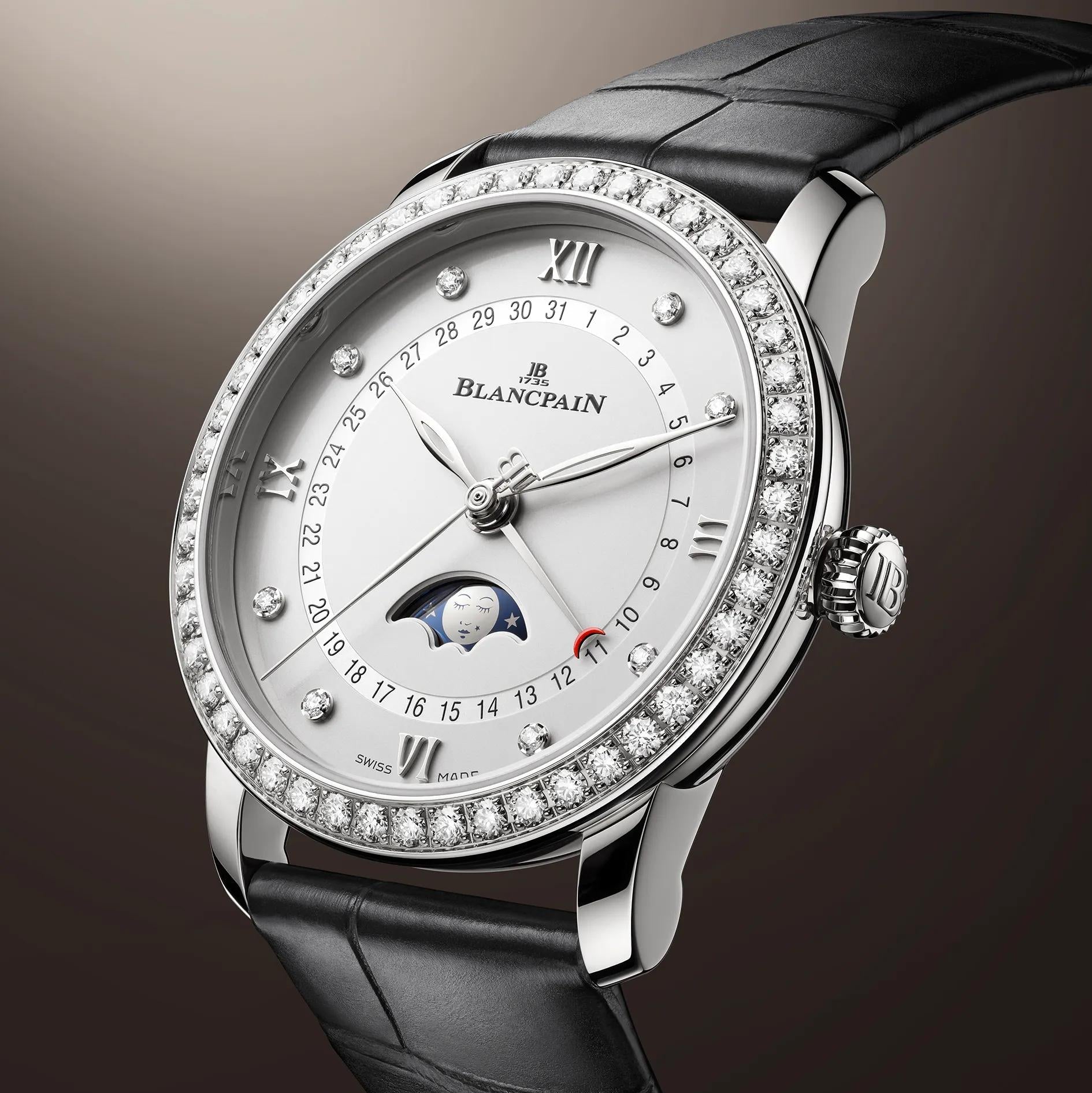 Blancpain Villeret Quantième Phases de Lune dial shot